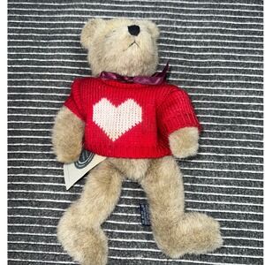 Boyds Bears Plush Teddy‎ Bear Lot Heart Sweater Plaid Overalls Vintage 1993